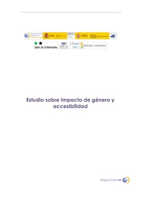 Estudio sobre impacto de género y accesibilidad