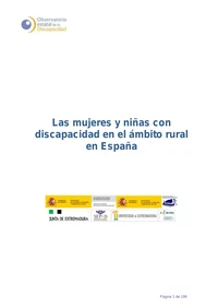 Las mujeres y niñas con discapacidad en el medio rural en España