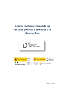 Análisis multidimensional de los recursos públicos destinados a la discapacidad