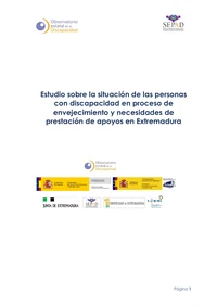 Estudio sobre la situación de las personas con discapacidad en proceso de envejecimient...