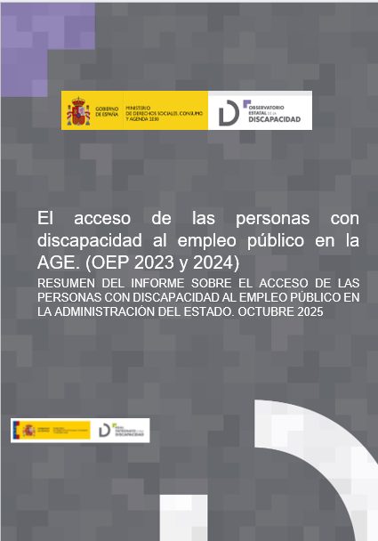 El acceso de las personas con discapacidad al empleo público en la AGE. (OEP 2023 y 2024)