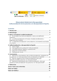 Institucionalización de las personas con discapacidad en España
